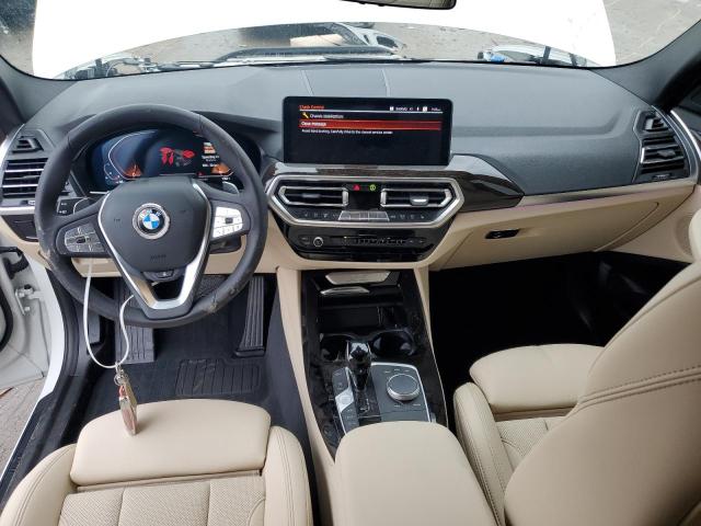 5UX43DP07N9N05346 - 2022 BMW X3 SDRIVE30I WHITE photo 8