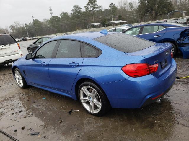 WBA4B3C52GG344867 - 2016 BMW 435 XI GRAN COUPE BLUE photo 2