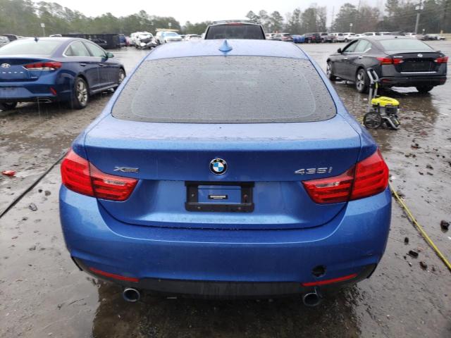 WBA4B3C52GG344867 - 2016 BMW 435 XI GRAN COUPE BLUE photo 6