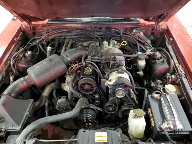 1FACP44A1LF189879 - 1990 FORD MUSTANG LX MAROON photo 11