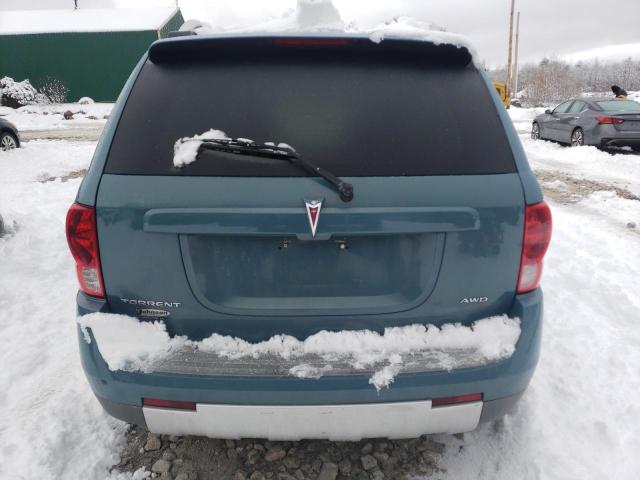 2CKDL43F686013282 - 2008 PONTIAC TORRENT BLUE photo 6