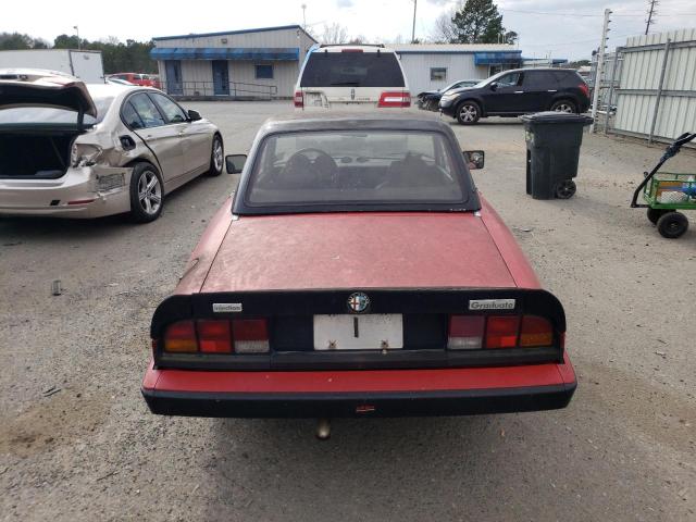 ZARBA5411F1023494 - 1985 ALFA ROMEO VELOCE 200 RED photo 6