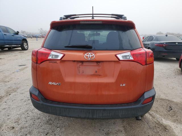 JTMZFREV4FD053669 - 2015 TOYOTA RAV4 LE ORANGE photo 6