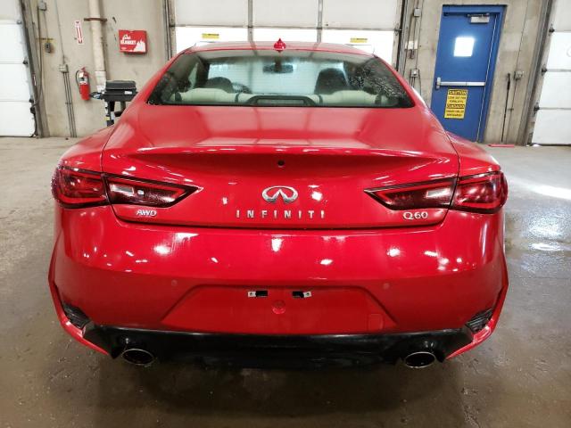 JN1EV7KL6NM630504 - 2022 INFINITI Q60 LUXE RED photo 6