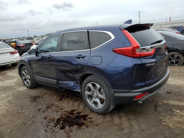 5J6RW1H88KA021806 - 2019 HONDA CR-V EXL BLUE photo 2