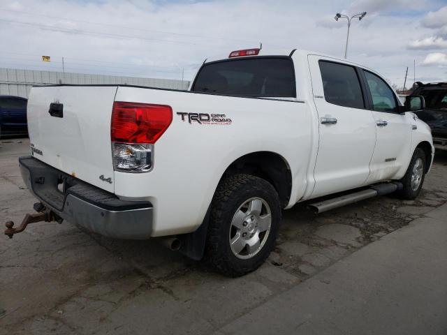 5TFHY5F16CX255899 - 2012 TOYOTA TUNDRA CREWMAX LIMITED WHITE photo 3