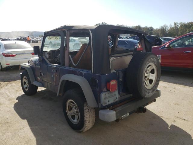 1J4FA39S12P749066 - 2002 JEEP WRANGLER / X BLUE photo 2