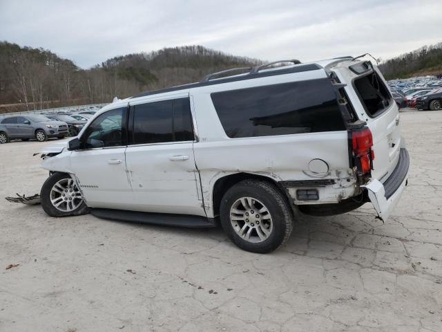 1GNSKHKCXGR341265 - 2016 CHEVROLET SUBURBAN K1500 LT WHITE photo 2