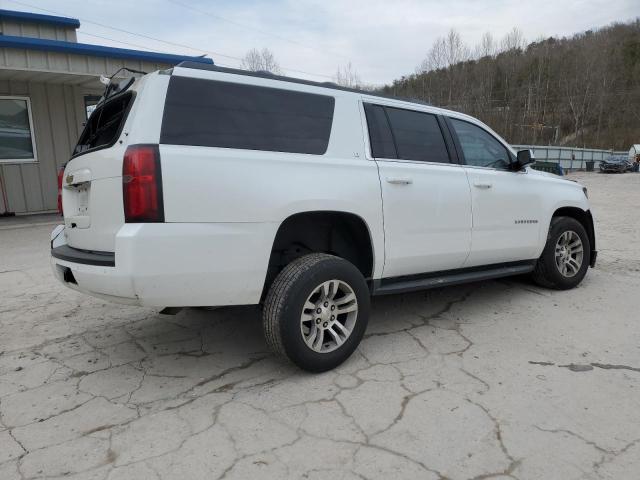 1GNSKHKCXGR341265 - 2016 CHEVROLET SUBURBAN K1500 LT WHITE photo 3