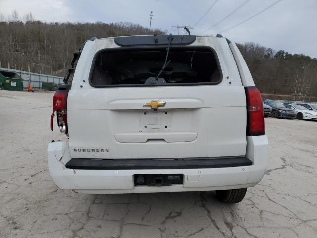 1GNSKHKCXGR341265 - 2016 CHEVROLET SUBURBAN K1500 LT WHITE photo 6