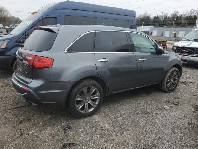 2HNYD2H78AH529613 - 2010 ACURA MDX ADVANCE GRAY photo 3