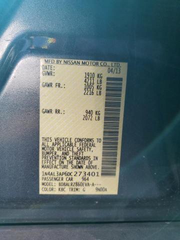 1N4AL3AP6DC273401 - 2013 NISSAN ALTIMA 2.5 CHARCOAL photo 12