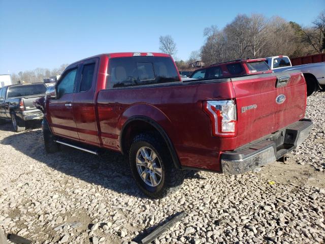 1FTEX1CF2GKE72710 - 2016 FORD F150 SUPER CAB RED photo 2