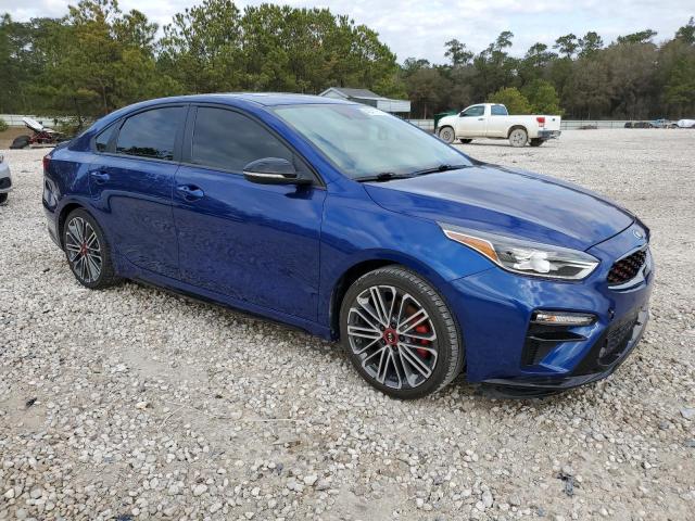 3KPF44AC1LE154310 - 2020 KIA FORTE GT BLUE photo 4