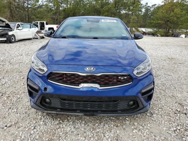 3KPF44AC1LE154310 - 2020 KIA FORTE GT BLUE photo 5