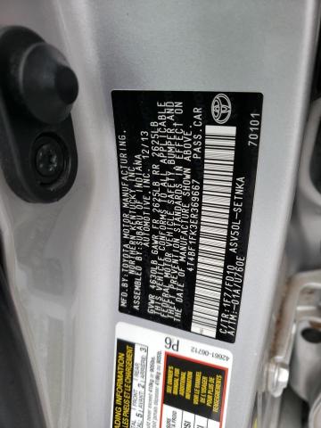 4T4BF1FK3ER369667 - 2014 TOYOTA CAMRY L SILVER photo 12