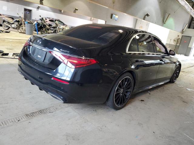 W1K6G7GB0NA136108 - 2022 MERCEDES-BENZ S 580 4MATIC BLACK photo 3