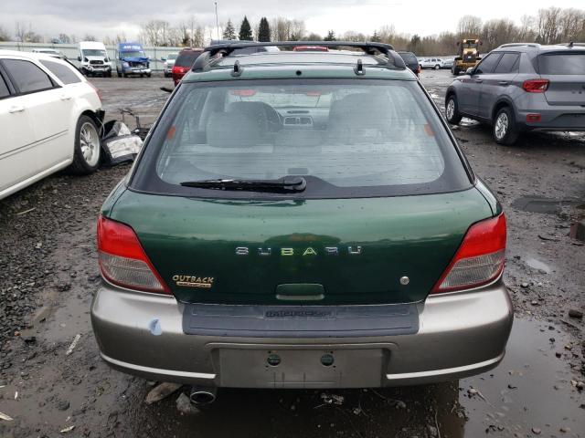 JF1GG68522G832680 - 2002 SUBARU IMPREZA OUTBACK SPORT GREEN photo 6