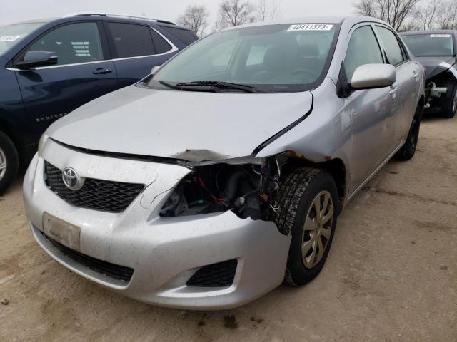 2T1BU4EE7AC407636 - 2010 TOYOTA COROLLA BASE SILVER photo 1