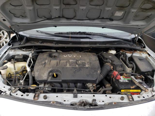 2T1BU4EE7AC407636 - 2010 TOYOTA COROLLA BASE SILVER photo 11