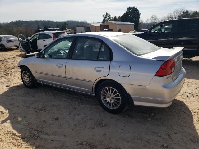 2HGES26725H541281 - 2005 HONDA CIVIC EX GRAY photo 2