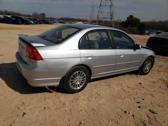 2HGES26725H541281 - 2005 HONDA CIVIC EX GRAY photo 3