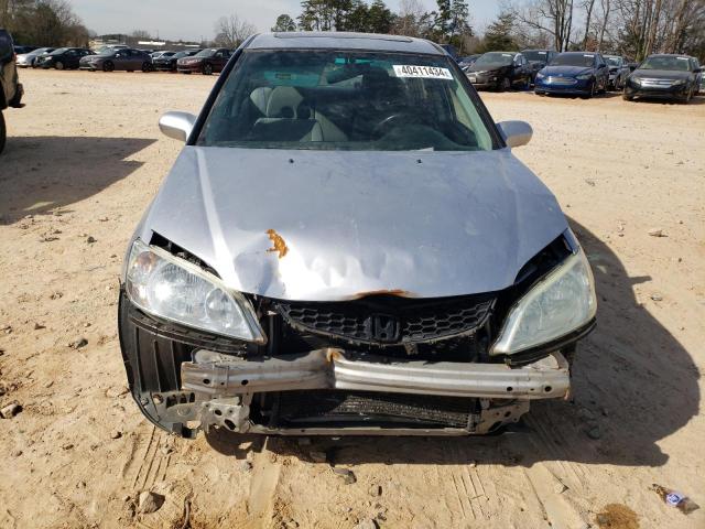 2HGES26725H541281 - 2005 HONDA CIVIC EX GRAY photo 5