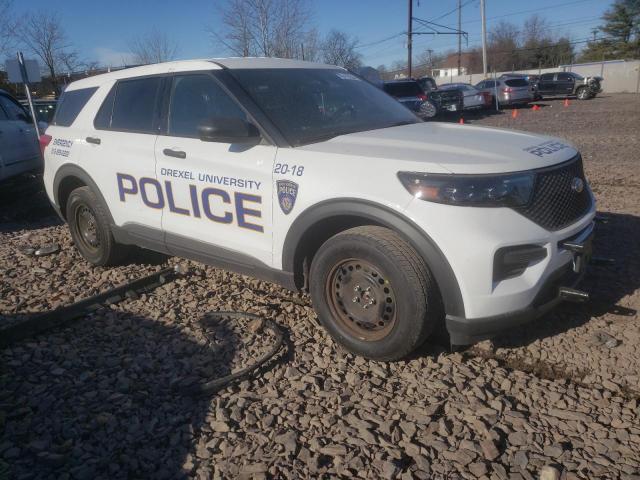1FM5K8ABXMGA18383 - 2021 FORD EXPLORER POLICE INTERCEPTOR WHITE photo 4