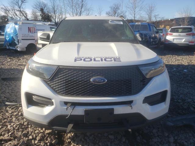 1FM5K8ABXMGA18383 - 2021 FORD EXPLORER POLICE INTERCEPTOR WHITE photo 5