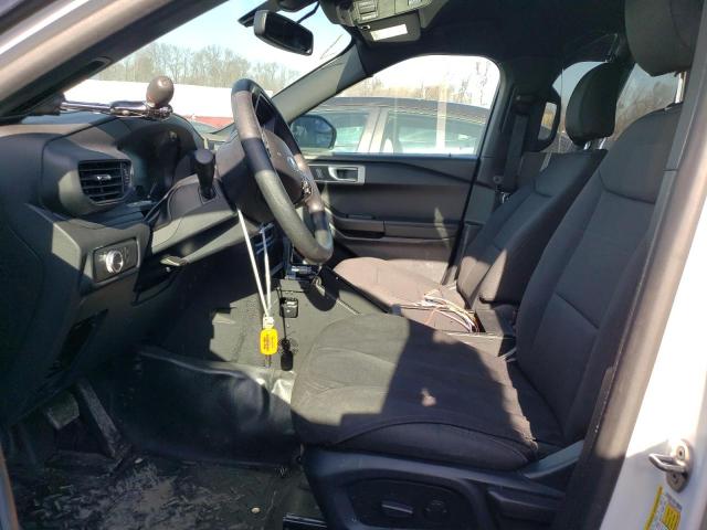 1FM5K8ABXMGA18383 - 2021 FORD EXPLORER POLICE INTERCEPTOR WHITE photo 7
