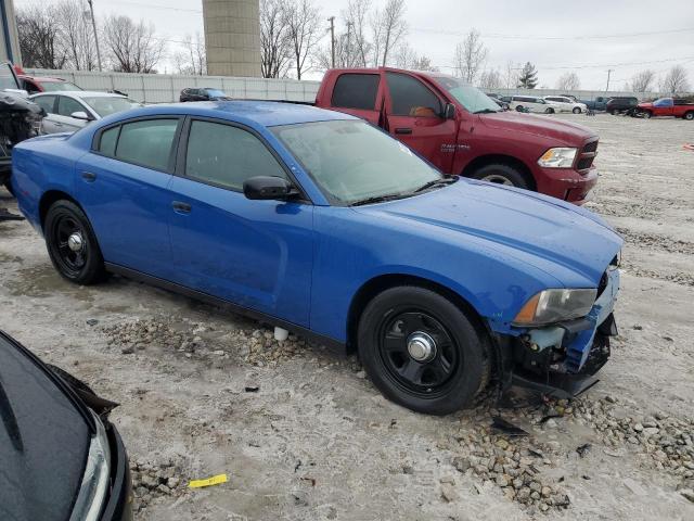 2C3CDXAT6DH642246 - 2013 DODGE CHARGER POLICE BLUE photo 4