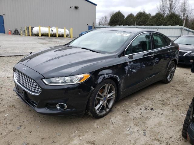 3FA6P0D92DR129884 - 2013 FORD FUSION TITANIUM BLACK photo 1