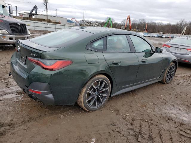 WBA73AV00PFN36455 - 2023 BMW 430XI GRAN COUPE GREEN photo 3
