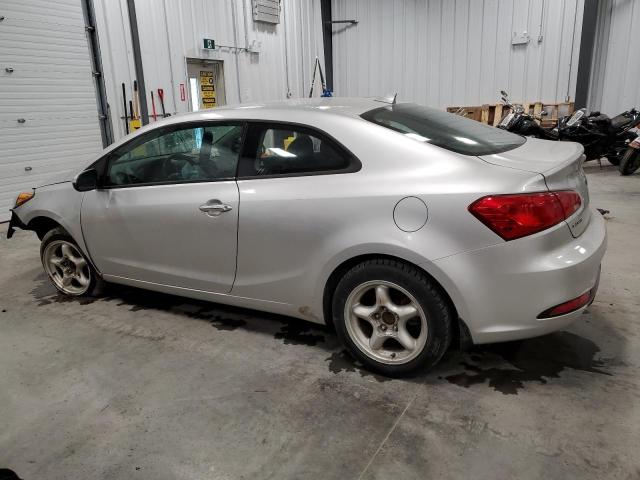 KNAFX6A85F5277880 - 2015 KIA FORTE EX SILVER photo 2