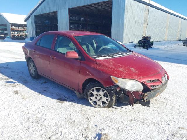 2T1BU4EE4DC042742 - 2013 TOYOTA COROLLA BASE RED photo 4