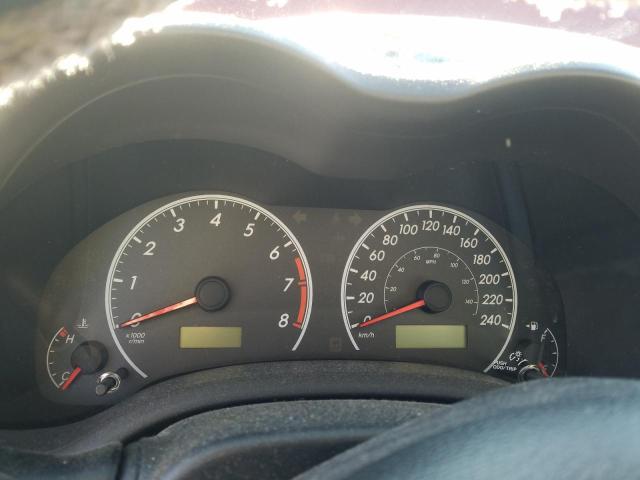 2T1BU4EE4DC042742 - 2013 TOYOTA COROLLA BASE RED photo 9