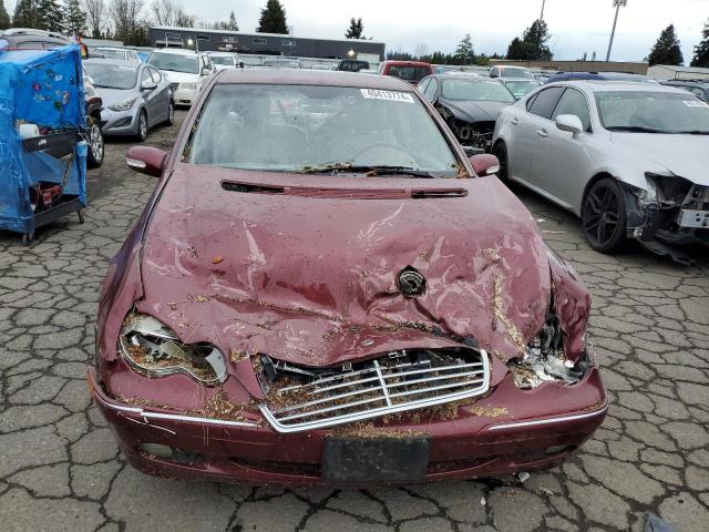 WDBRF64J72F147801 - 2002 MERCEDES-BENZ C 320 MAROON photo 5