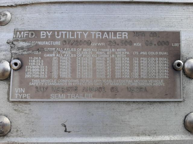 1UYVS2536AM880101 - 2010 UTILITY REEFER TRL WHITE photo 10