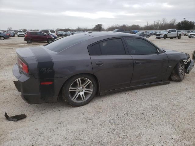 2C3CDXCT3EH295456 - 2014 DODGE CHARGER R/T GRAY photo 3