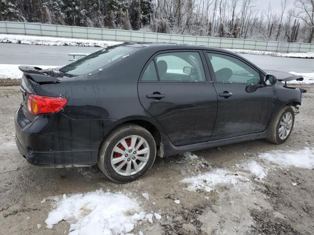 1NXBU4EE0AZ345446 - 2010 TOYOTA COROLLA BASE BLACK photo 3