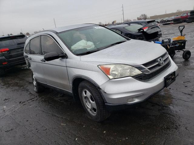 5J6RE3H36AL005934 - 2010 HONDA CR-V LX SILVER photo 4