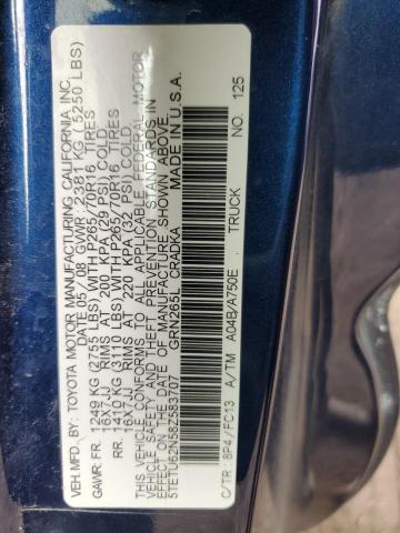 5TETU62N58Z583707 - 2008 TOYOTA TACOMA PRERUNNER ACCESS CAB BLUE photo 12