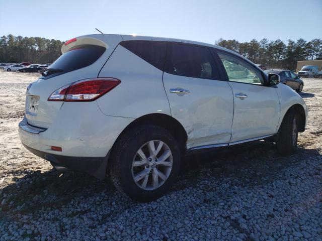 JN8AZ1MUXBW058246 - 2011 NISSAN MURANO S WHITE photo 3