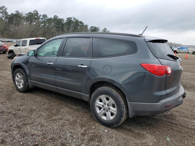 1GNKRFEDXBJ172117 - 2011 CHEVROLET TRAVERSE LS CHARCOAL photo 2