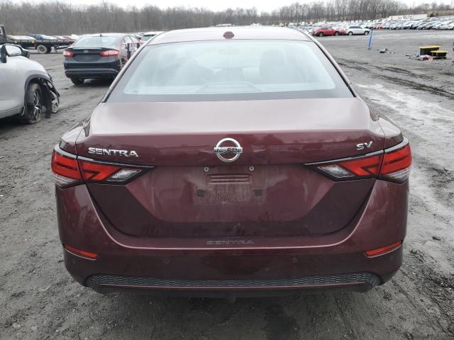 3N1AB8CV4LY291703 - 2020 NISSAN SENTRA SV BURGUNDY photo 6