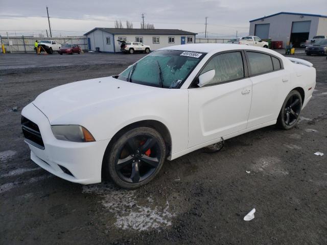 2C3CDXHG4EH144086 - 2014 DODGE CHARGER SXT WHITE photo 1