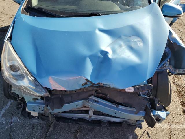 JTDKDTB36G1590859 - 2016 TOYOTA PRIUS C BLUE photo 11