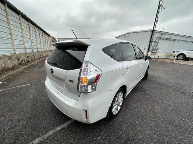 JTDZN3EU9D3201227 - 2013 TOYOTA PRIUS V WHITE photo 4