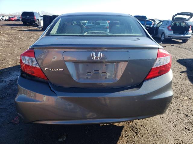 19XFB2F92CE041716 - 2012 HONDA CIVIC EXL GRAY photo 6