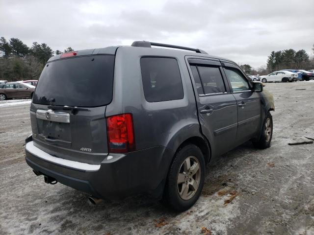 5FNYF4H57BB069121 - 2011 HONDA PILOT EXL GRAY photo 3